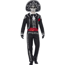 D√©guisement squelette mexicain homme Dia de los muertos  
