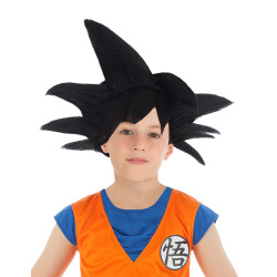Perruque noire Goku Saiyan Dragon ball Z enfant  