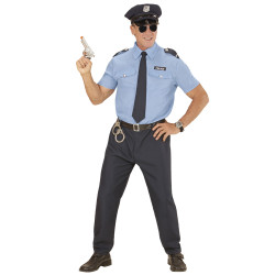 D√©guisement policier bleu grande taille adulte  