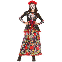D√©guisement Dia de los muertos color√© femme  