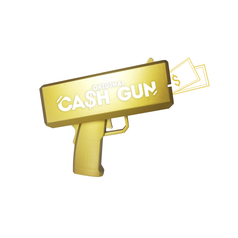 Pistolet distributeur et 100 billets  