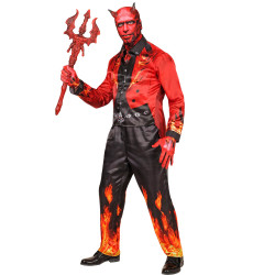 D√©guisement int√©gral diable en feu adulte  