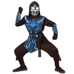 D√©guisement cyber ninja lumineux et sonore enfant  