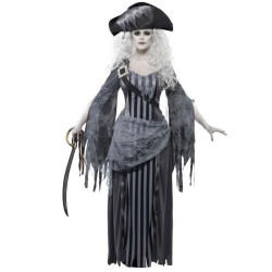 D√©guisement fant√¥me pirate grise femme Halloween  