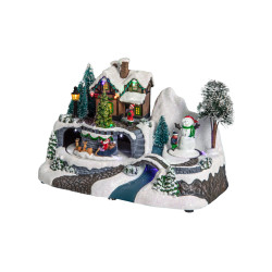 Village de no√´l lumineux maison 23 x 15 x 16 cm  
