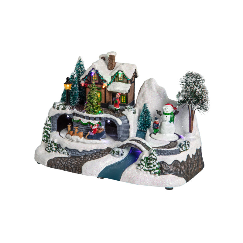 Village de no√´l lumineux maison 23 x 15 x 16 cm  