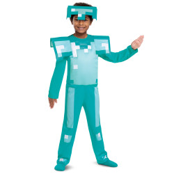 D√©guisement classique Armure de Diamant Minecraft Enfant  