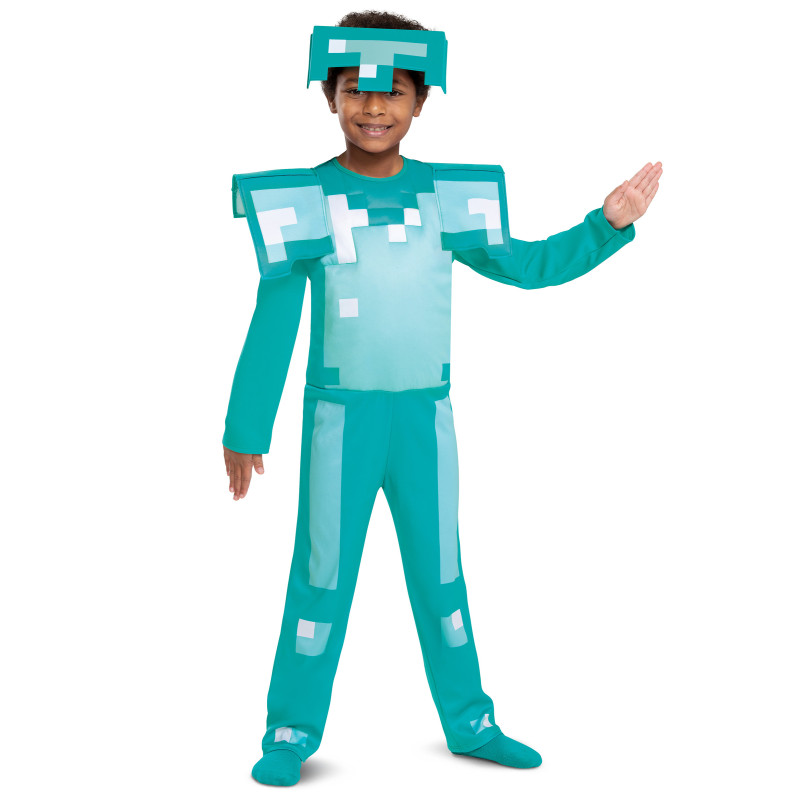D√©guisement classique Armure de Diamant Minecraft Enfant  