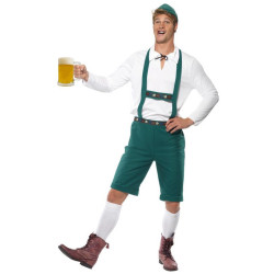 D√©guisement bavarois vert homme  