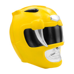Casque Power Ranger jaune adulte  