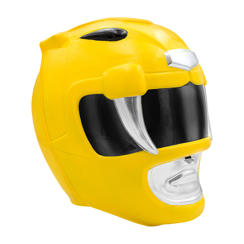 Casque Power Ranger jaune adulte  