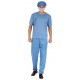 Déguisement de Chirurgien homme bleu - Costume médecin homme chirurgie The Duck