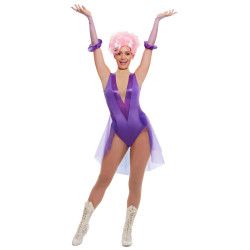 D√©guisement trap√©ziste de cirque violet femme  