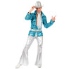 D√©guisement disco bleu homme  