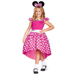 D√©guisement Minnie rose classique fille  