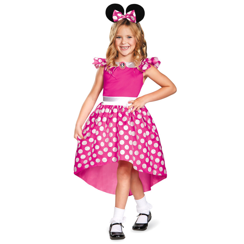 D√©guisement Minnie rose classique fille  