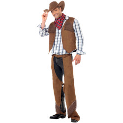 D√©guisement cowboy √† franges homme  