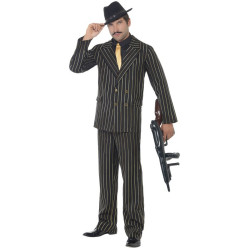 D√©guisement gangster charleston ray√© homme  