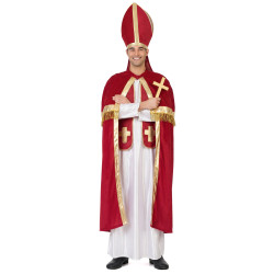 D√©guisement pape rouge et blanc homme  
