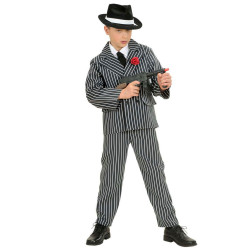 D√©guisement gangster noir et blanc gar√ßon  