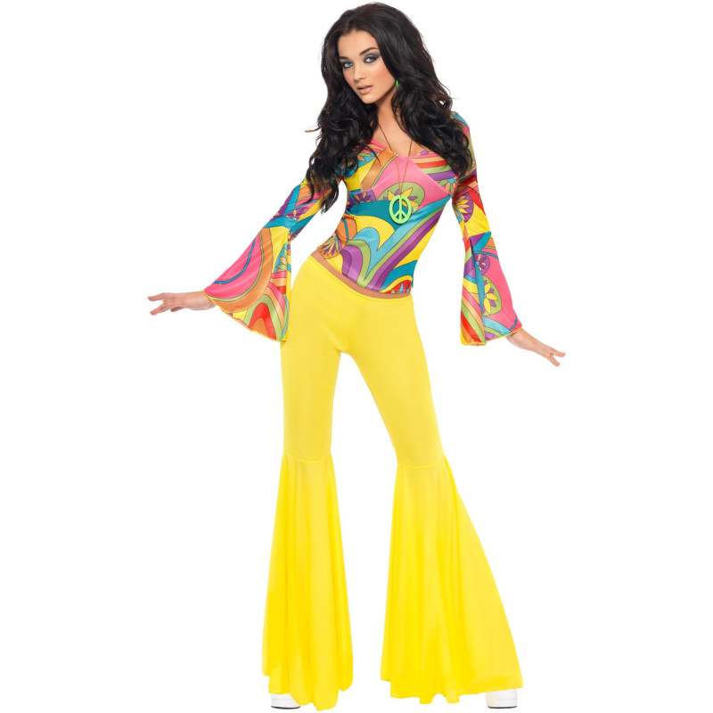 D√©guisement ann√©es 70 hippie femme  