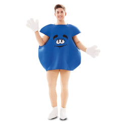 D√©guisement de bonbon bleu adulte  