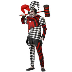 D√©guisement Arlequin effrayant homme  