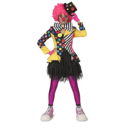 Veste clown multicolore femme  