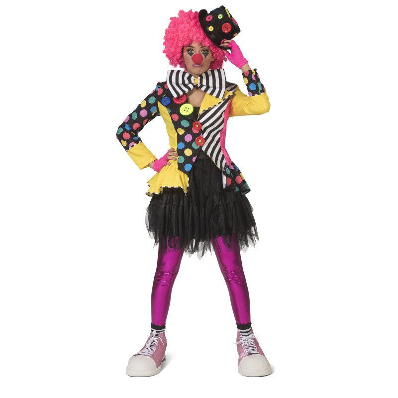 Veste clown multicolore femme  
