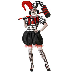 D√©guisement Arlequin effrayant femme  