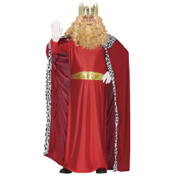 D√©guisement roi mage rouge adulte  