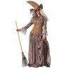 D√©guisement avec chapeau sorci√®re marron femme  