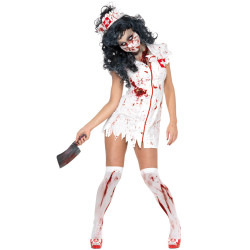 D√©guisement zombie infirmi√®re femme Halloween  