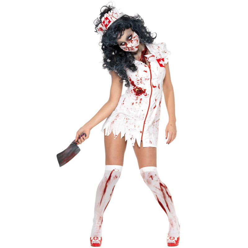 D√©guisement zombie infirmi√®re femme Halloween  