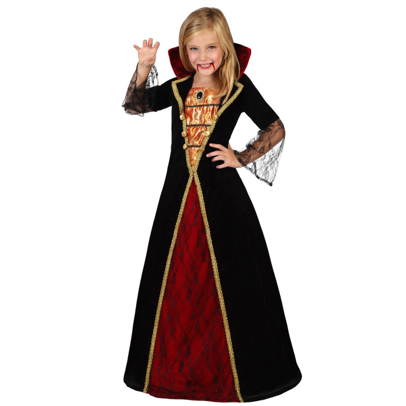 D√©guisement √©l√©gant de vampire fille Halloween  