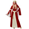 D√©guisement dame m√©di√©vale rouge et or femme  