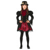 D√©guisement Steampunk rouge glamour fille  