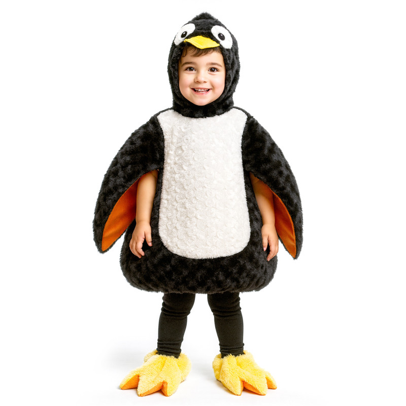 D√©guisement de pingouin peluche enfant  