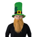 Chapeau Vert Barbe Rousse Saint patrick - Déguisement Saint Patrick Adulte The Duck