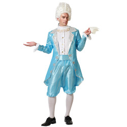 D√©guisement courtisan bleu homme  