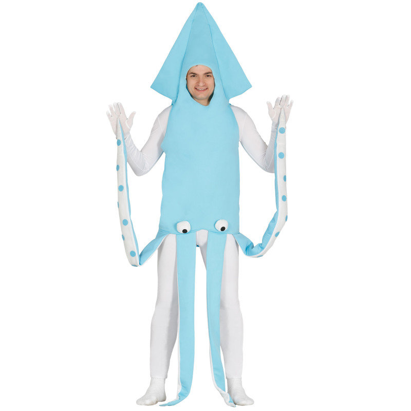 D√©guisement calamar bleu adulte  