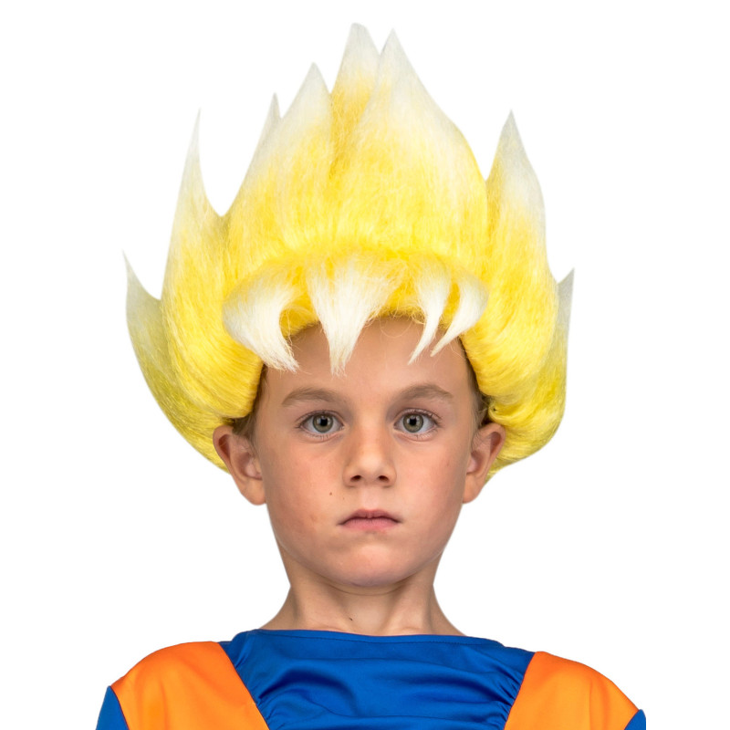 Perruque Super Saiyan Goku Dragon Ball enfant  