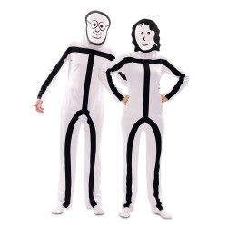D√©guisement avec masques Stickman adulte  