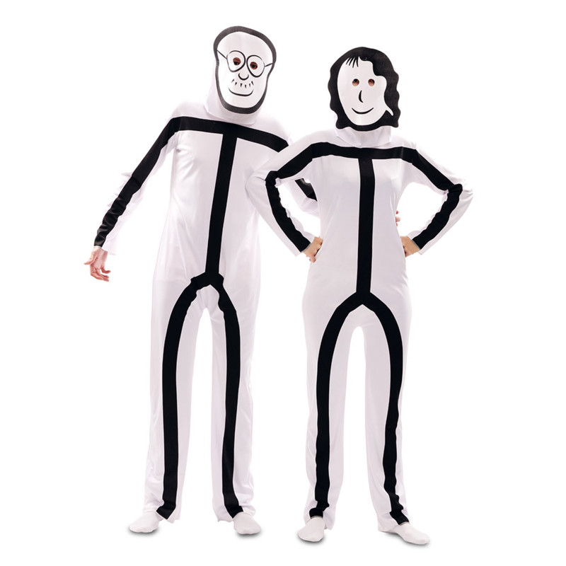 D√©guisement avec masques Stickman adulte  