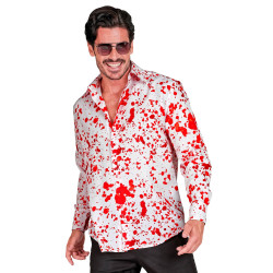 Chemise blanche ensanglant√©e homme  