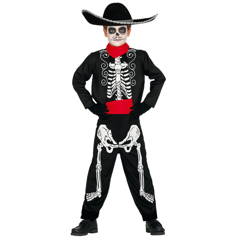 D√©guisement squelette Dia de los muertos gar√ßon  