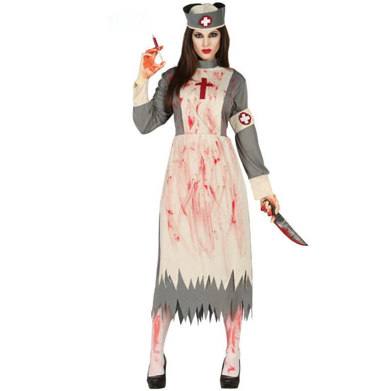 D√©guisement infirmi√®re r√©tro zombie femme  