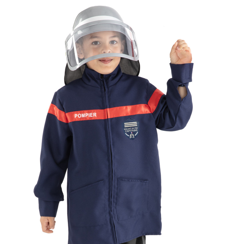 Set pompier veste et casque enfant  