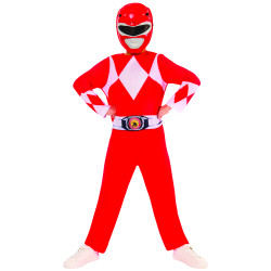 D√©guisement Power Ranger rouge classique enfant  