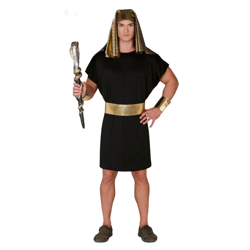 D√©guisement pharaon noir et dor√© homme  